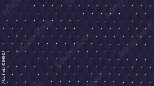 Dark blue background with a subtle pattern of small white dots
