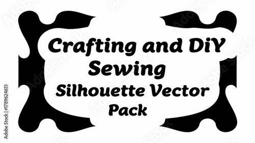 Crafting and DIY Sewing Silhouette Vector Pack for creative projects, perfect for crafters and designers seeking versatile design elements for their creations
