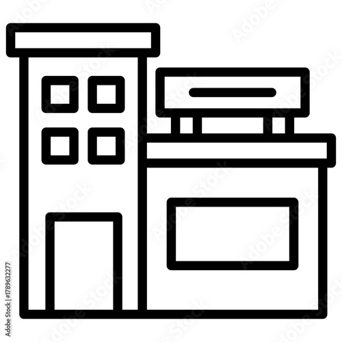 Financial Building Icon