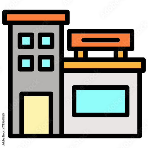 Financial Building Icon