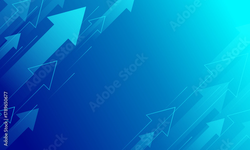 上昇する矢印の背景