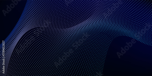 Modern background with a dynamic wave.Connecting background. Abstract wave. Artificial intelligence abstract simple modern