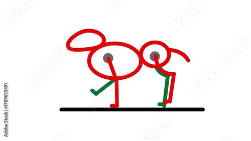 Animal walking cycle