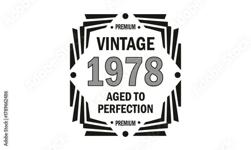 vintage 1978 aged to perfection t shirt design