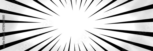Bold anime comic speed line background with manga energy. Fast streaks and radial motion create an explosive anime-style background.