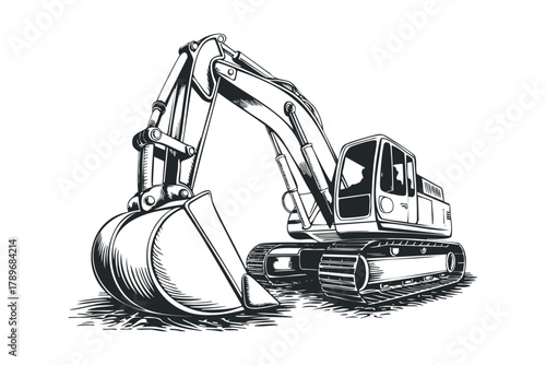 Heavy Excavator Machine for Earthmoving Work