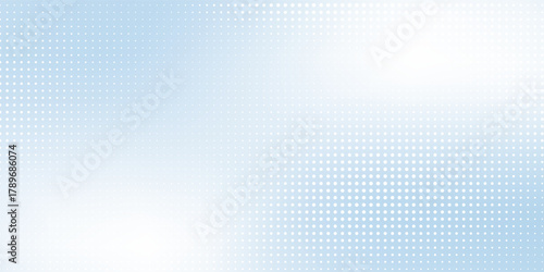 Abstract dotted light blue background with sheer waves. Halftone pattern illustration on white blie steel modern art