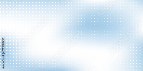 Abstract dotted light blue background with sheer waves. Halftone pattern illustration on white blie steel