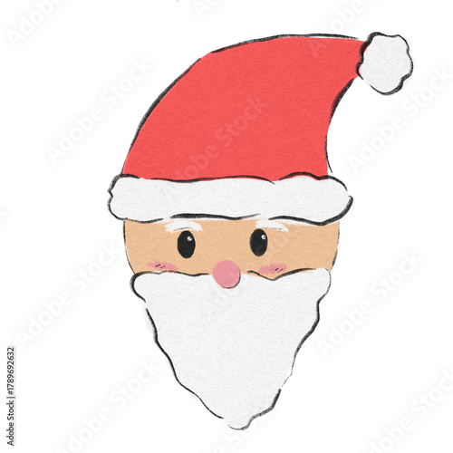 Cute Cartoon Santa Claus Illustration – Christmas Holiday Design