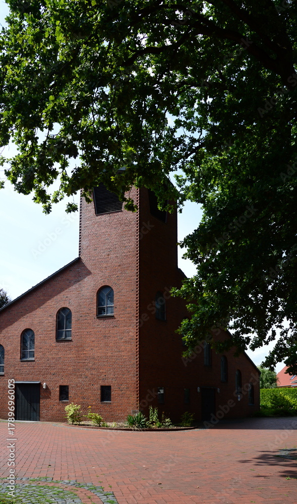 Fototapeta premium Holy Ghost Church in the Village Benefeld, Lower Saxony