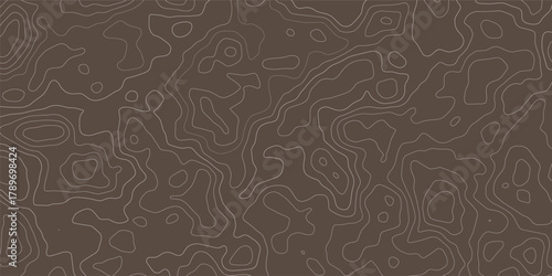 Topographic map patterns, topography line map. Vintage outdoors style, Topography map background. Vector geographic contour map.