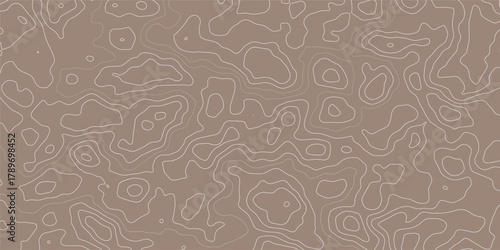 Topographic map patterns, topography line map. Vintage outdoors style, Topography map background. Vector geographic contour map.