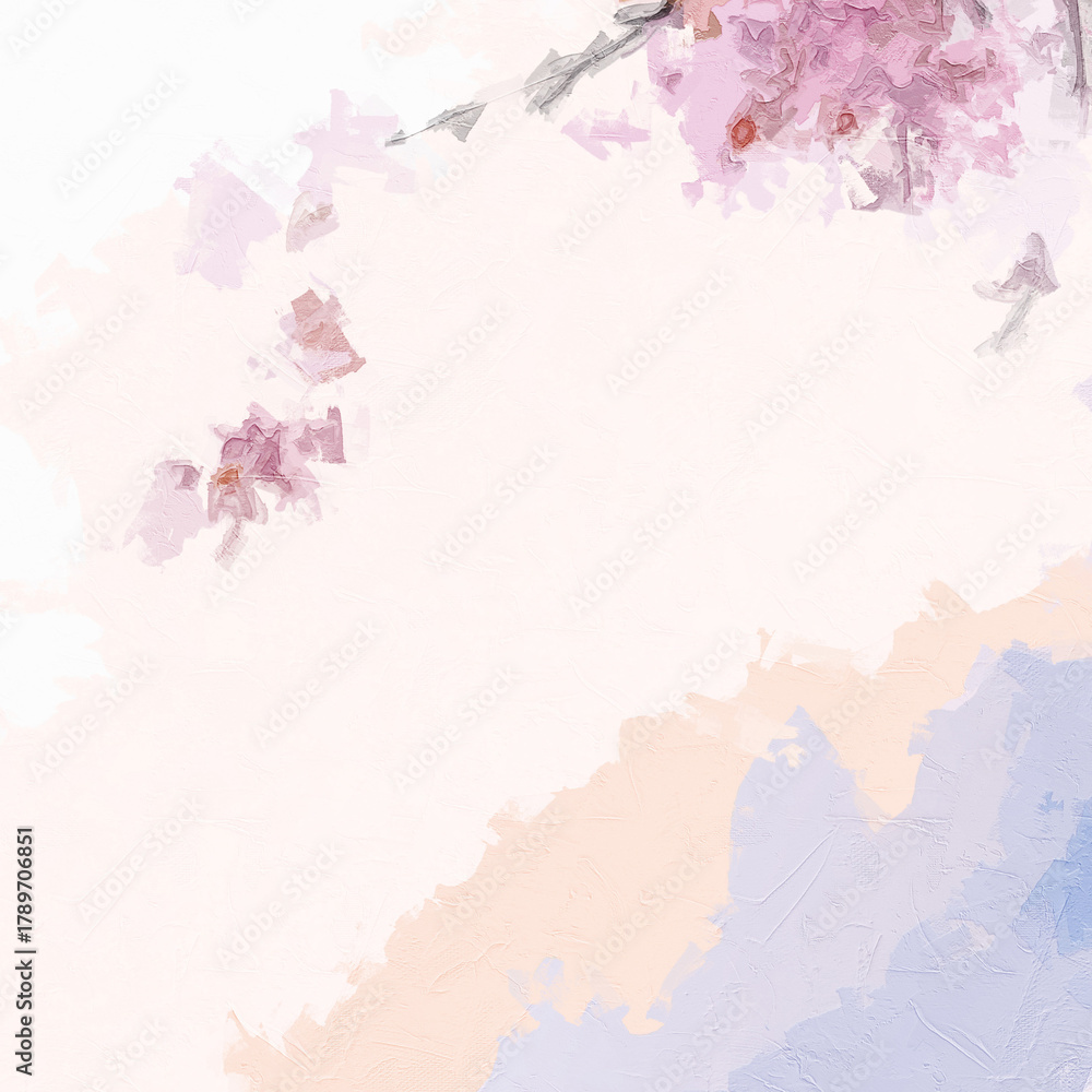 Fototapeta premium Various oil paintings, flowers, roses, peonies, landscapes, waterfalls, plum blossoms, streams, heavenly palaces, chrysanthemums