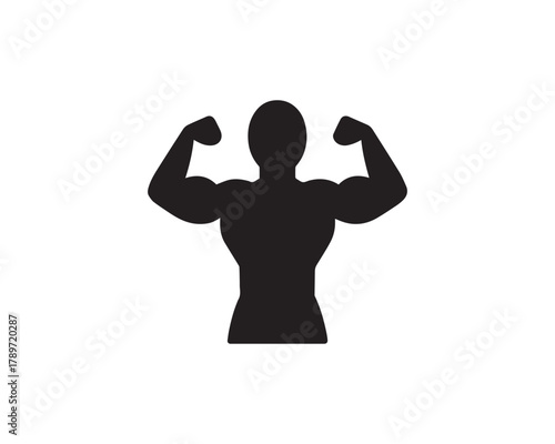 Bodybuilder icon vector design illustration