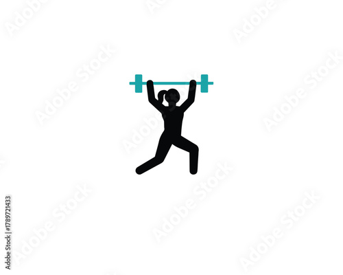 Fitness woman icon vector design illustration.
