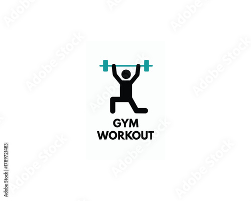 Gym workout icon vector design illustration