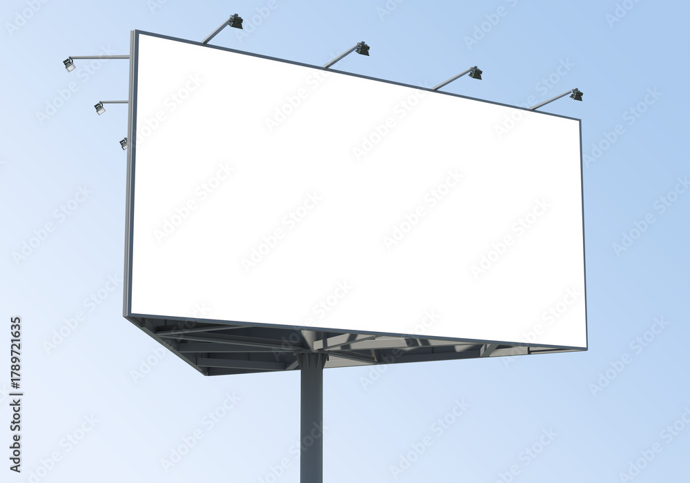 Obraz premium 3D render of a large advertising billboard
