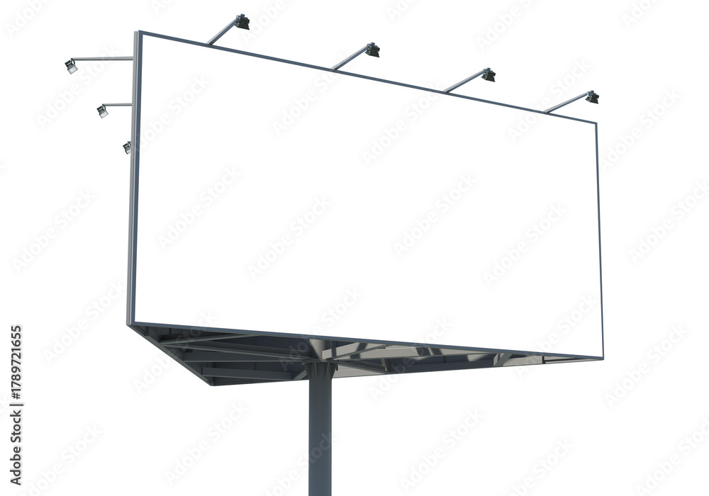 Obraz premium 3D render of a large advertising billboard