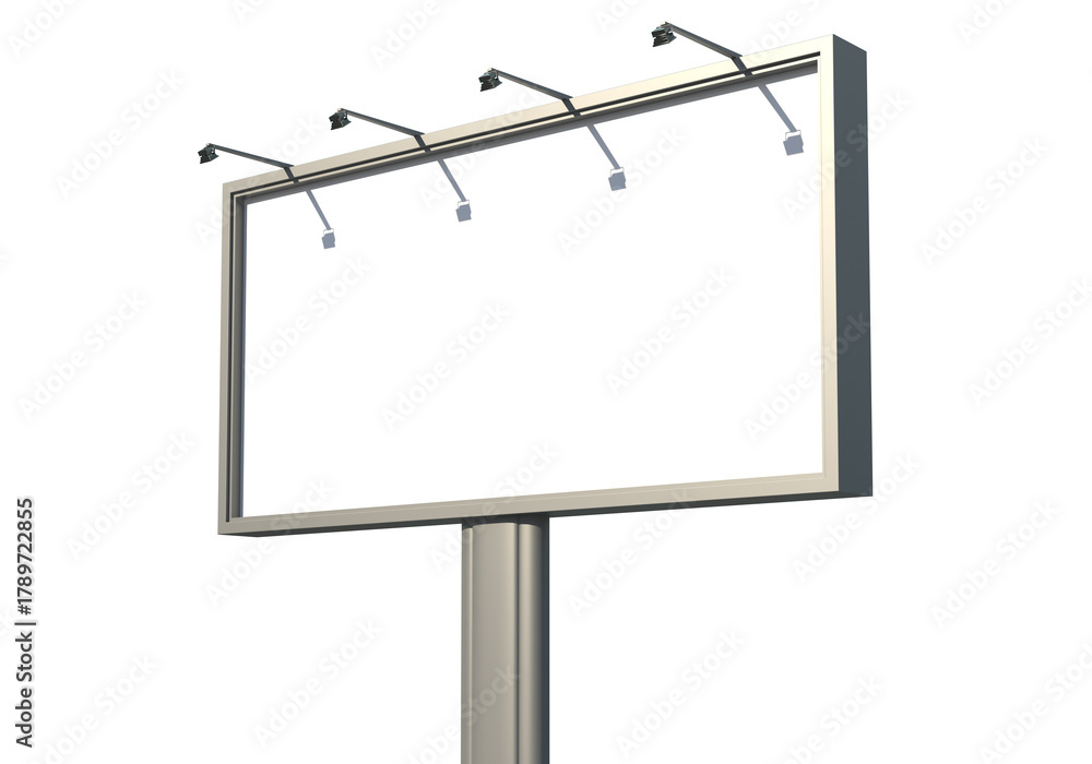 Obraz premium 3D render of a large advertising billboard