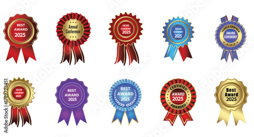 Elegant Gold Award Emblems, Premium Quality and Victory Certificate Set, Golden Celebration Badges,Luxury Award, Trophy, and Winner Symbol Pack,Vintage Gold Badge Collection,Award, Medal, and Premium,