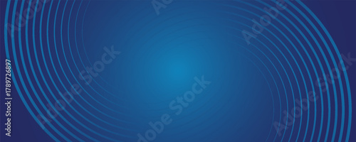 Dark blue dynamic abstract vector background with diagonal lines. 3d business presentation banner cover for sales event evening party. Fast moving circles, soft wave lines and decoration lines. Eps 10