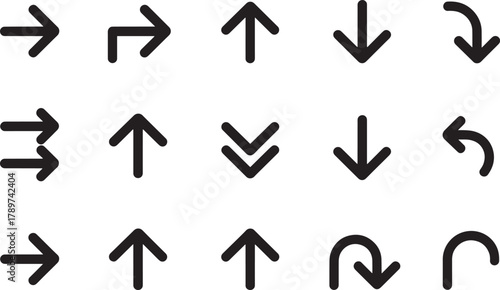 Arrow icon set