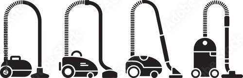 Vacuum cleaner icon set