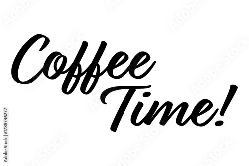 Coffee TIME - Coffee Time Logotype, vector
