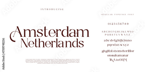 font alphabet Vintage amsterdam Victorian typeface decorative Font