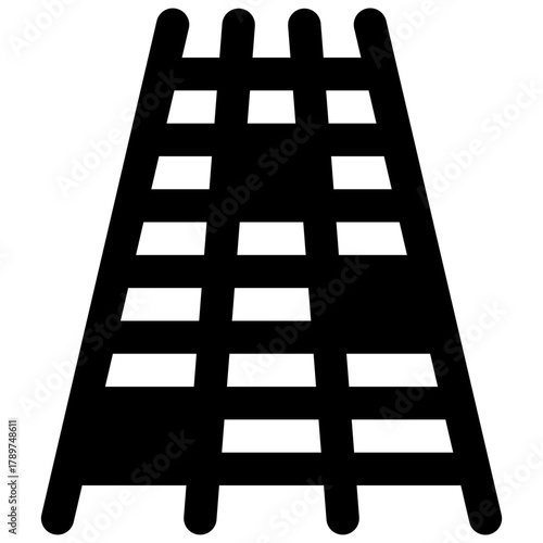 Fishing trap. Outlined stroke vector icon with black-filled details.