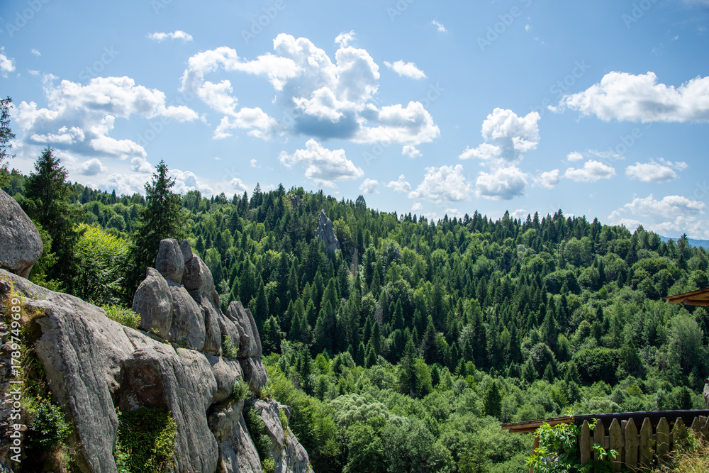 Fototapeta premium mountain landscape with blue sky