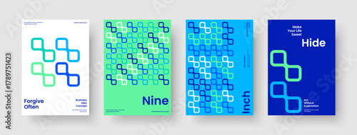 Isolated Report Layout. Geometric Business Presentation Design. Abstract Background Template. Banner. Poster. Brochure. Flyer. Book Cover. Leaflet. Catalog. Brand Identity. Pamphlet. Journal