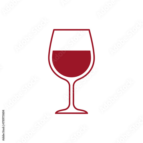 Glass of red wine sitting on a white table, showcasing its rich color and inviting aroma in a minimalist style, creating an elegant and sophisticated ambiance.