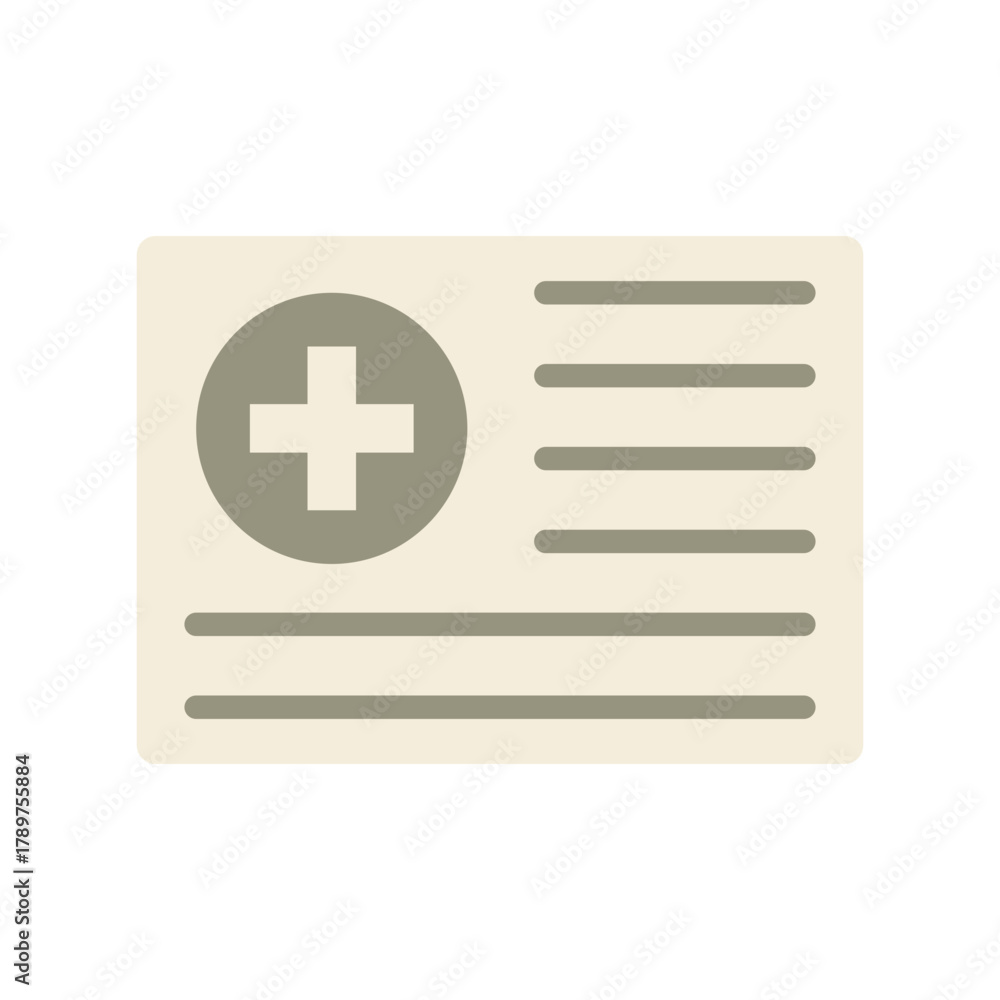 Fototapeta premium Disability ID Badge Icon