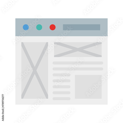 Wireframe Layout Icon