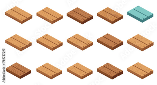 Fototapeta Naklejka Na Ścianę i Meble -  Diverse wooden plank textures and designs for your next project, adding rustic charm and natural appeal to any visual concept