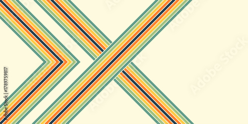 Vintage striped backgrounds, posters, banner samples retro colors 1970s 1900s 70s 80s 90s. Retro vintage style 70s striped background poster lines. Shapes vector design graphic 1980s.