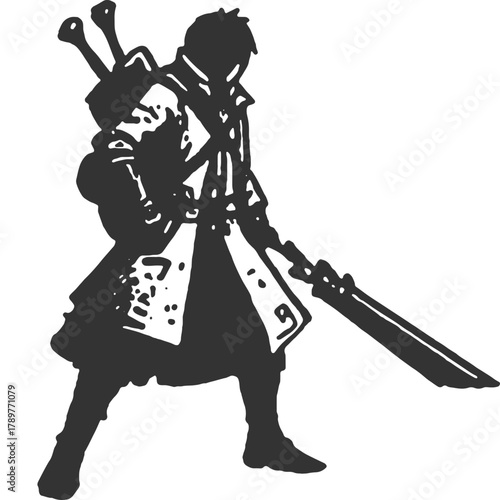 Lingering Wounds Vintage Illustration Vector