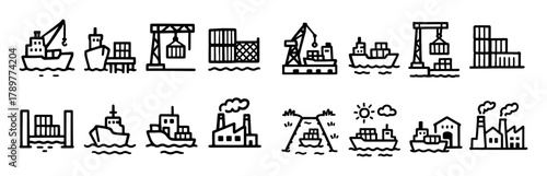 Cargo Transport Icons