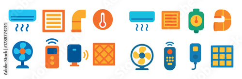 Air Conditioning Icon Set