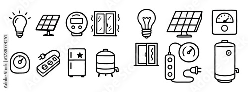 Energy Saving Icons