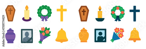 Funeral Ceremony Icons
