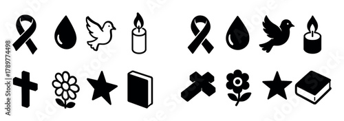 Funeral Icons Grid
