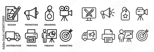 Advertising Icon Set
