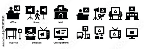 Advertising Icons Grid