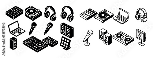 Isometric DJ Icons