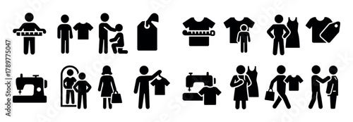 Clothing Size Icon Grid