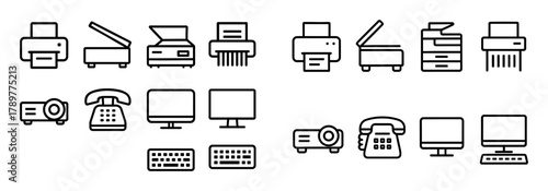 Office Equipment Icons