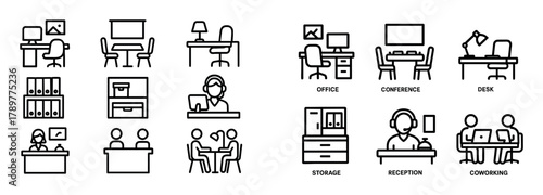 Minimalist Office Icons