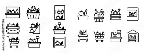 Minimalist Vegetable Icons